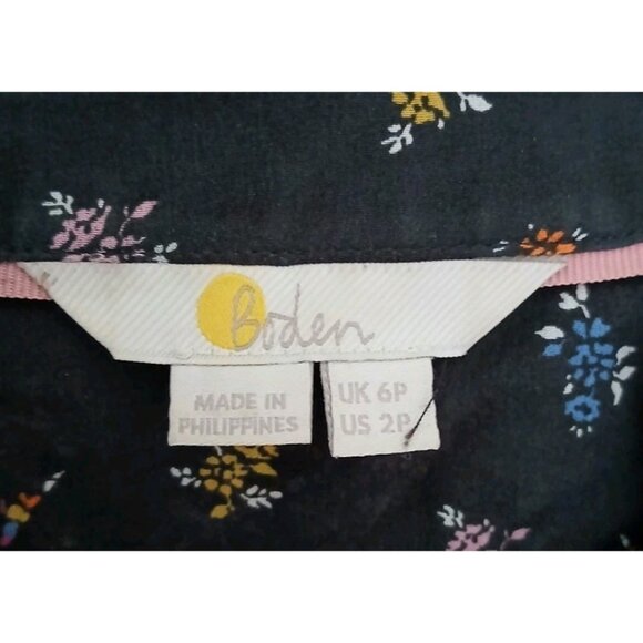 Boden 100% Silk Button Down Blouse - Picture 5 of 9